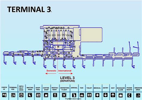naia terminal 3 departure map